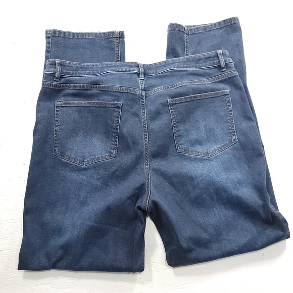 J Jill Smooth Fit Jeans Straight Leg Womens Blue Pants Medium Wash Woman Size 16 - Picture 2 of 9